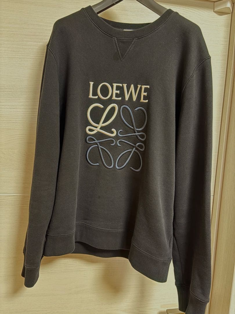 LOEWE ロゴトレーナーL　ブラック