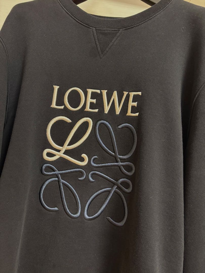 LOEWE ロゴトレーナーL　ブラック
