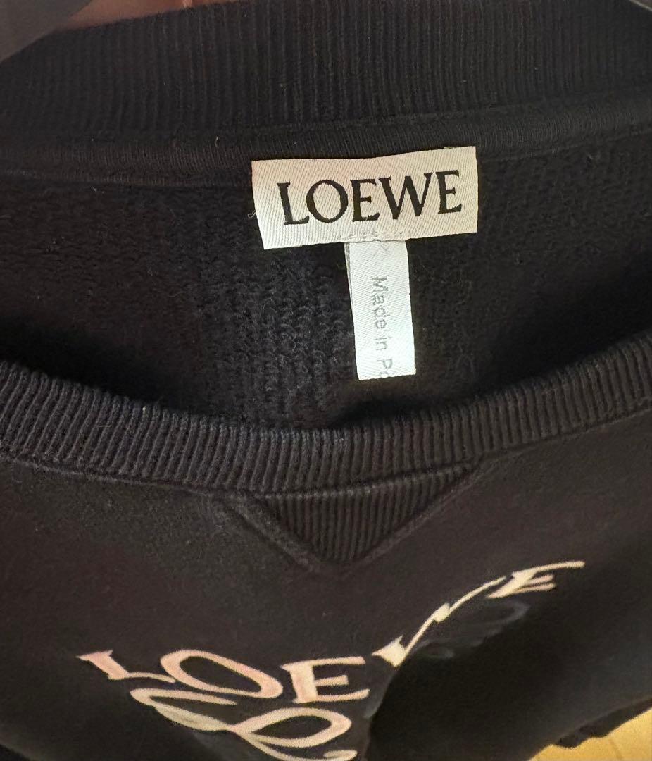 LOEWE ロゴトレーナーL　ブラック