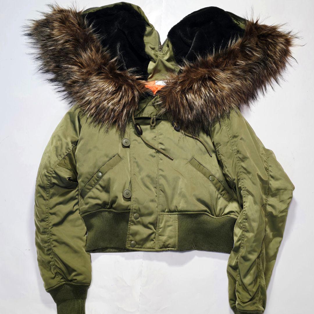 【美品】AZUL BY MOUSSY 短丈　N-2B 平成　Y2K ギャル　M