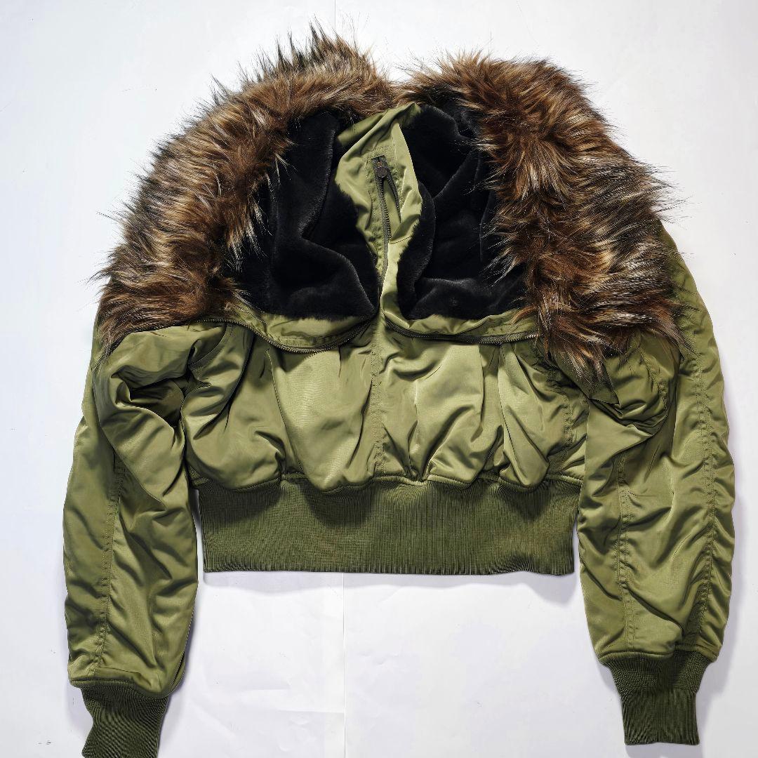 【美品】AZUL BY MOUSSY 短丈　N-2B 平成　Y2K ギャル　M