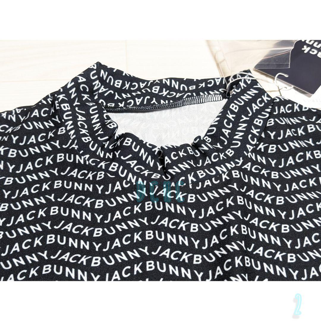 新品【サイズ２】【ブラック】ジャックバニー ノースリーブ モックネックワンピース