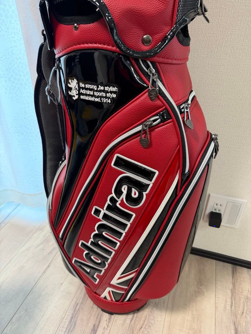 ★Admiral ★アドミラル★レッド★キャディバッグ★美品