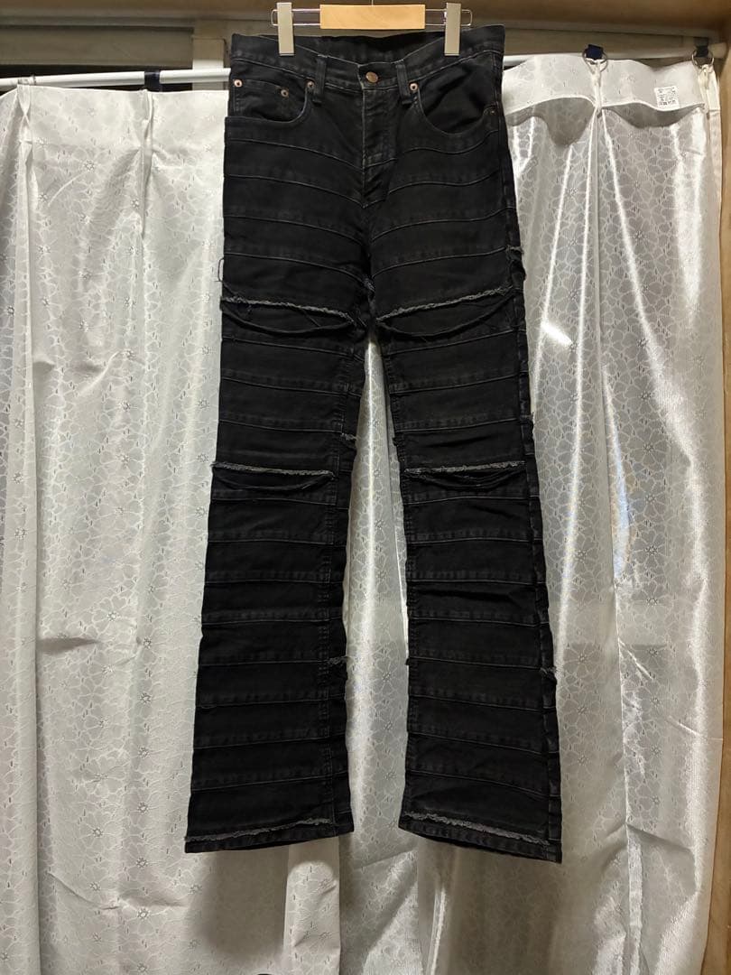 【美品】THEE HYSTERIC XXX・ウミヘビデニム・ブラック・サイズL