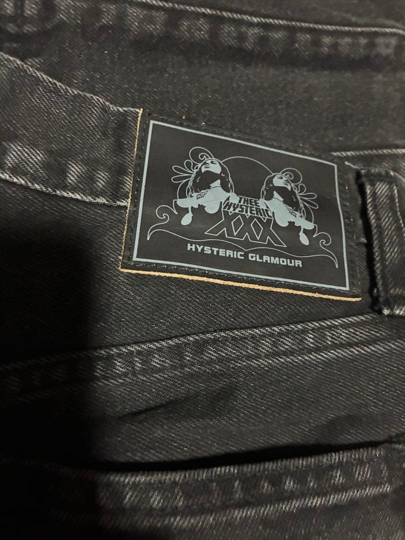 【美品】THEE HYSTERIC XXX・ウミヘビデニム・ブラック・サイズL