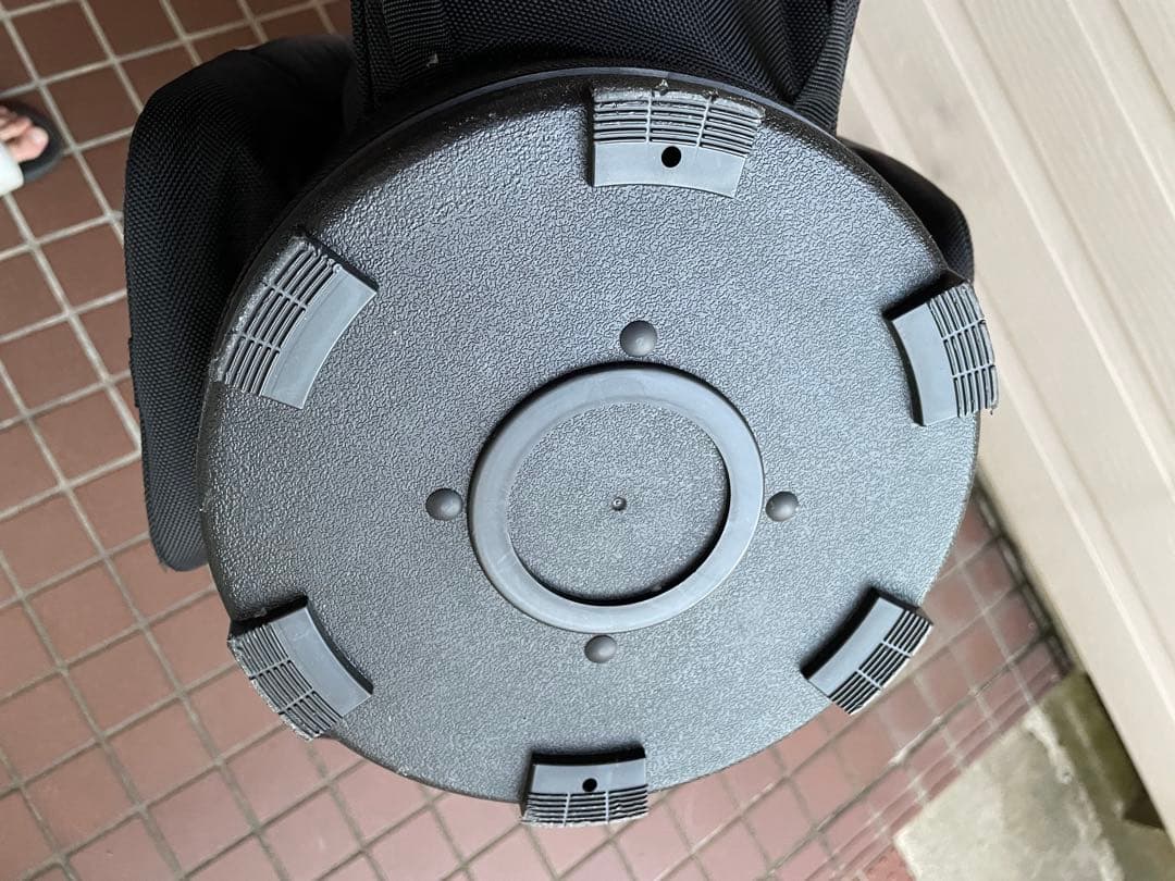 NEW ERA ニューエラキャディバッグ ブラックxシルバー ポーチ付き