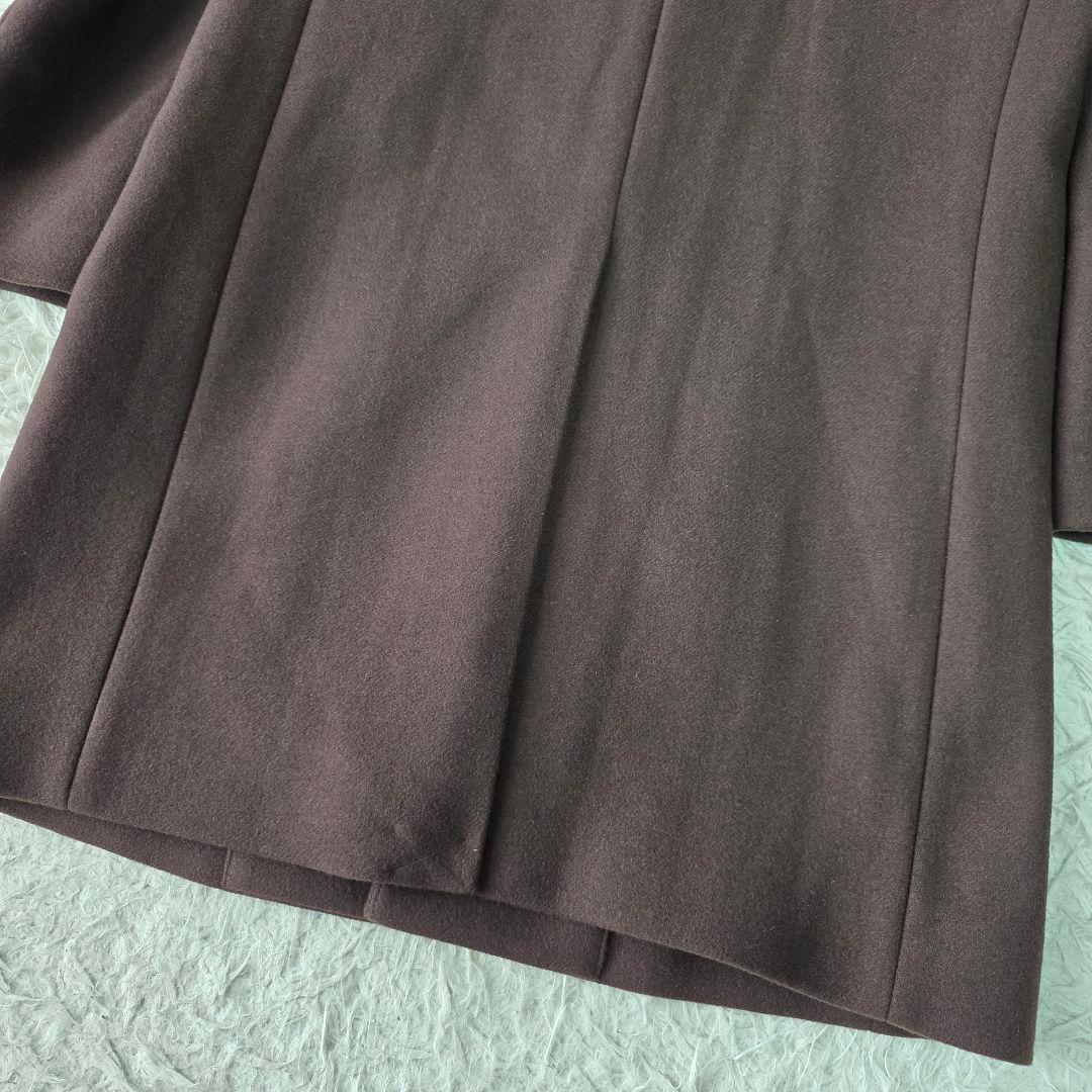 【定価¥39,600-】未使用 ナノユニバース チェスターコート ブラウン系 S
