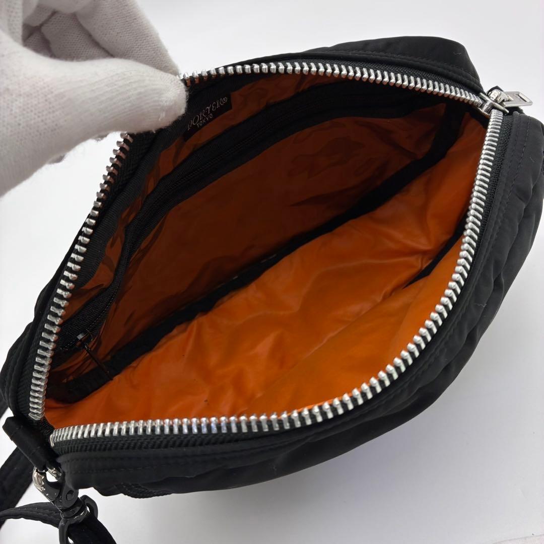 ポーター タンカー ショルダーバッグ 黒 ナイロン 半月 廃盤 男女兼用 日本製