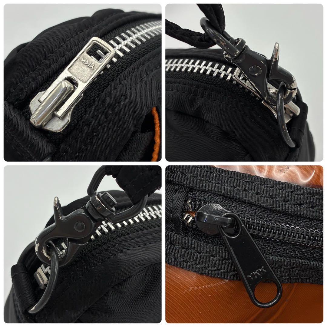 ポーター タンカー ショルダーバッグ 黒 ナイロン 半月 廃盤 男女兼用 日本製