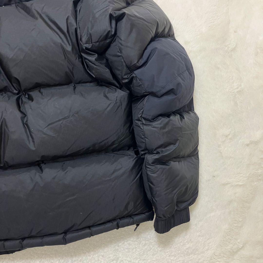 訳あり XL ノースフェイス ウィンドストッパーヌプシ ダウンジャケット 黒