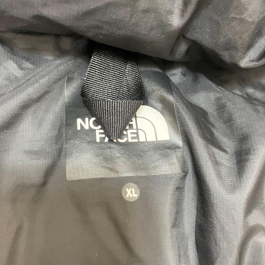訳あり XL ノースフェイス ウィンドストッパーヌプシ ダウンジャケット 黒