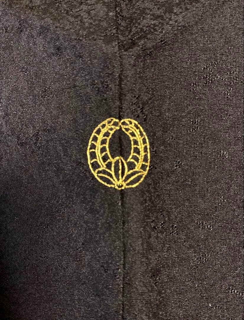 初春 吉祥南天柄 上質正絹紋意匠 一つ紋 訪問着 深い濃紺色