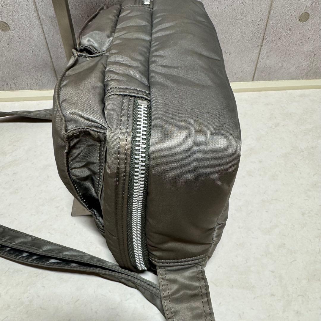 希少 PORTER タンカー ショルダーバッグシルバーグレー 2層式 廃盤品
