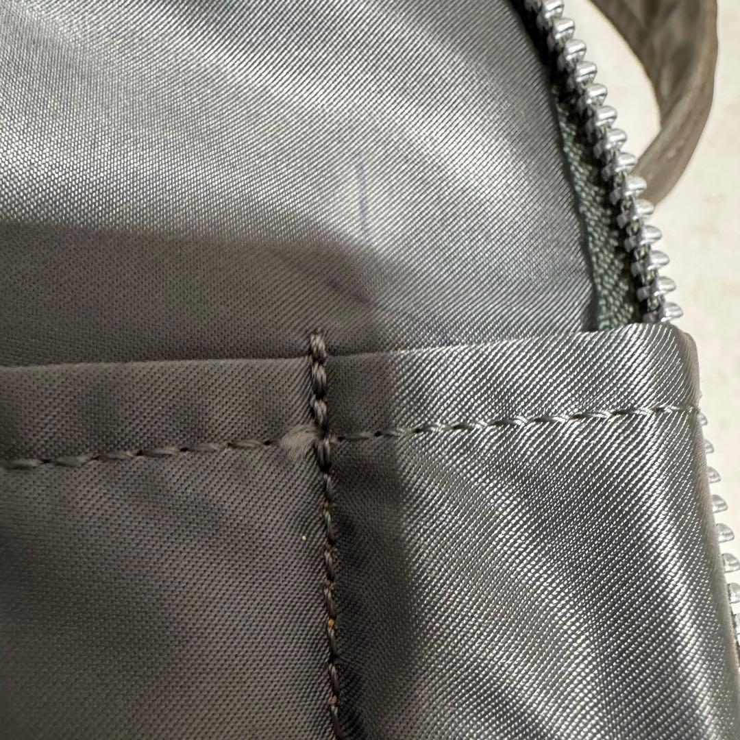 希少 PORTER タンカー ショルダーバッグシルバーグレー 2層式 廃盤品