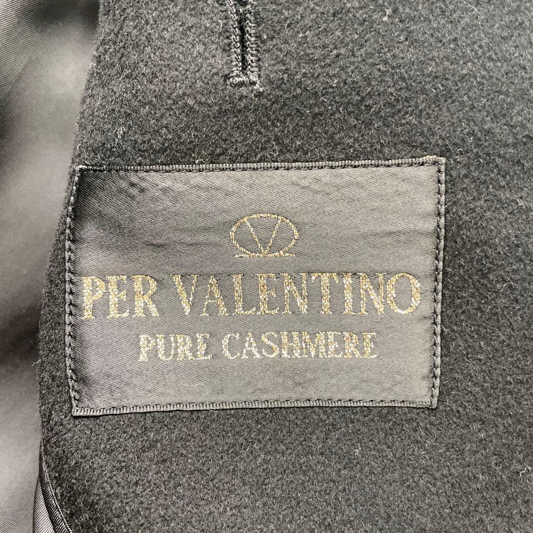 カシミヤ100%✨PER VALENTINOチェスターコート ダブルブレスト L