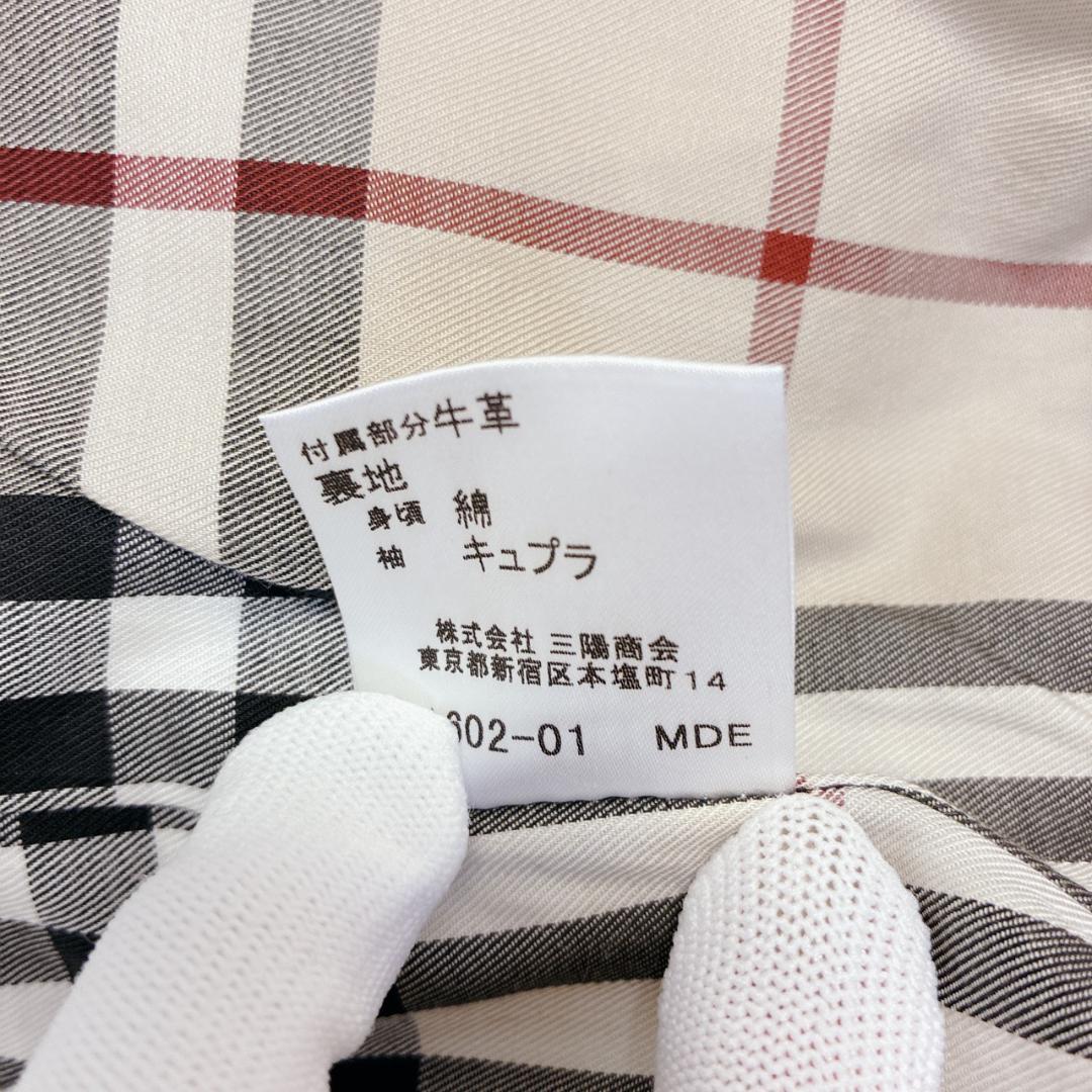 バーバリーロンドン ステンカラーコート ライナー付き ノバチェック ベージュ M