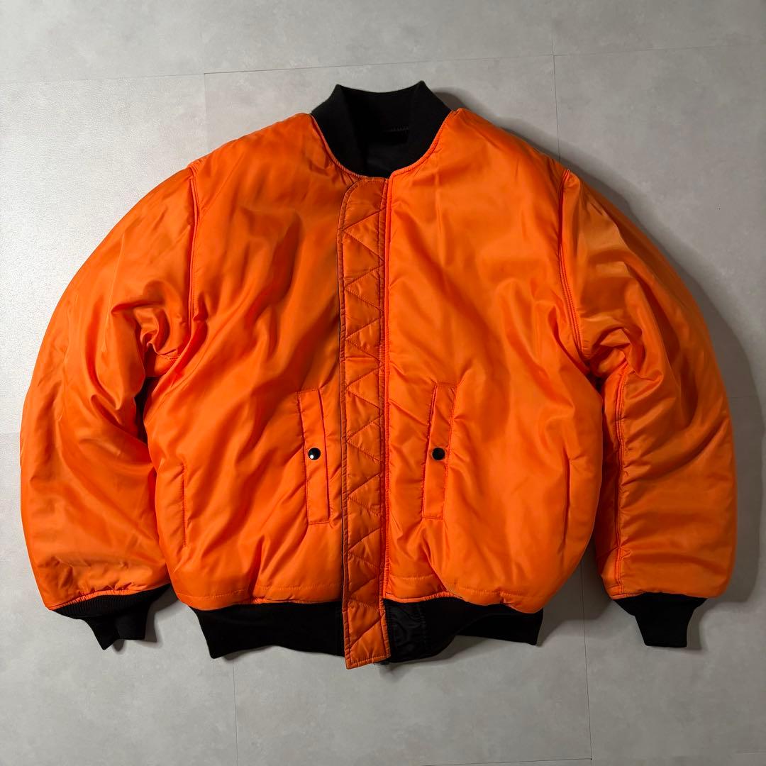 【超美品】アルファインダストリーズ MA-1 フライトジャケット ブラック L