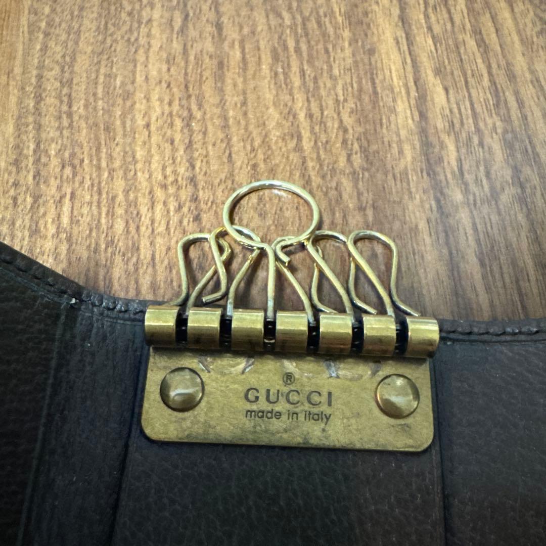 GUCCI キーケース グッチ 6連 フェブライン GGスプリーム