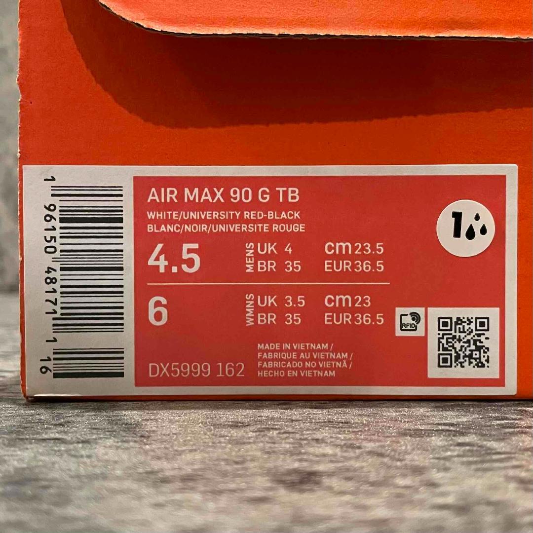 ★NIKE AIR MAX 90 G 赤 23 ナイキ エアマックス ゴルフ