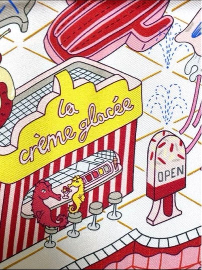 HERMES エルメス　スカーフ　カレ90 ダブルフェイス　正規品　オレンジ