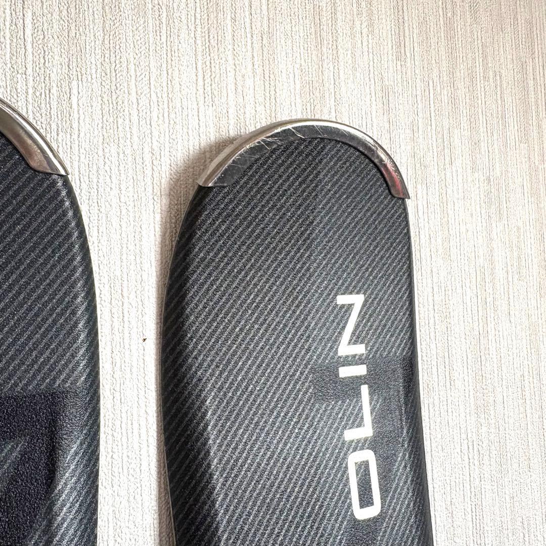 OLIN スキー板　ストックセット160cm グレー×白 chackymade