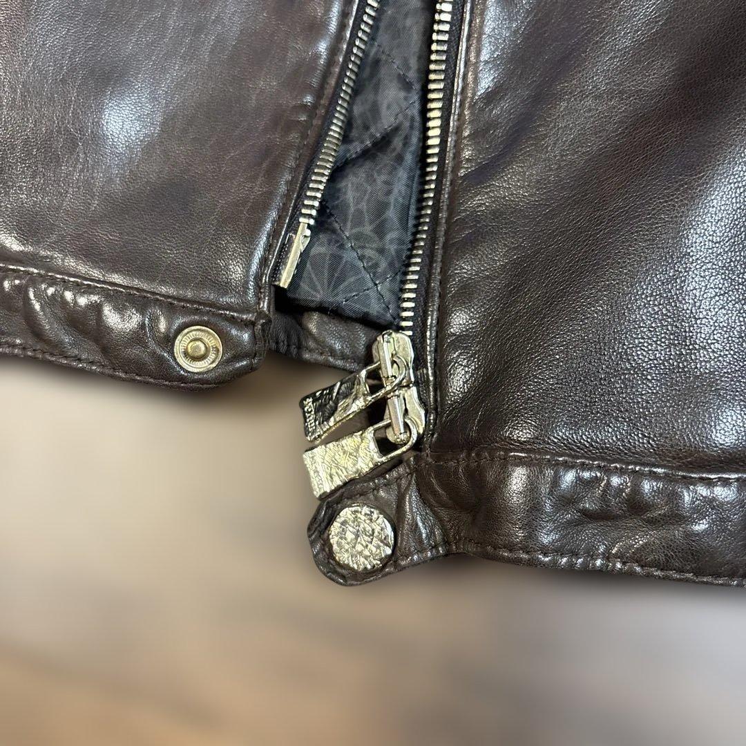 delan デラン　ダークブラウン シングルライダース