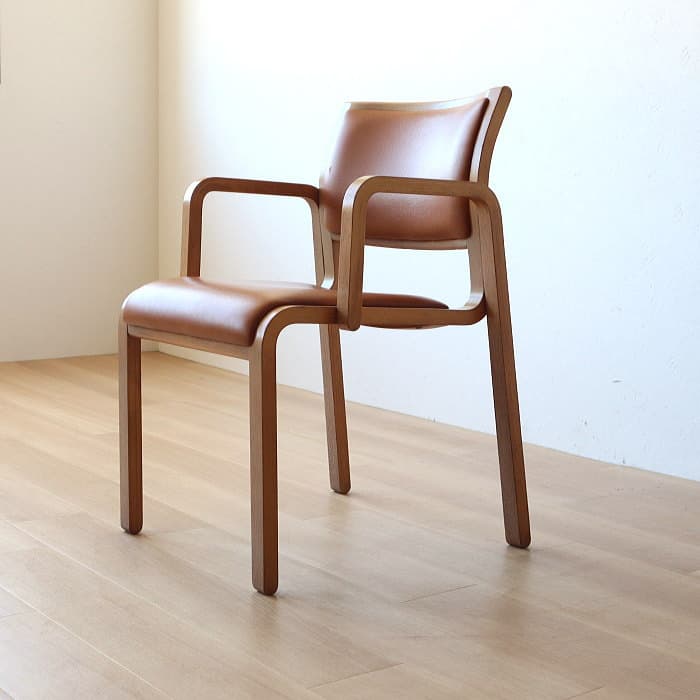 オールド Arflex アルフレックス NU アームチェア 木製