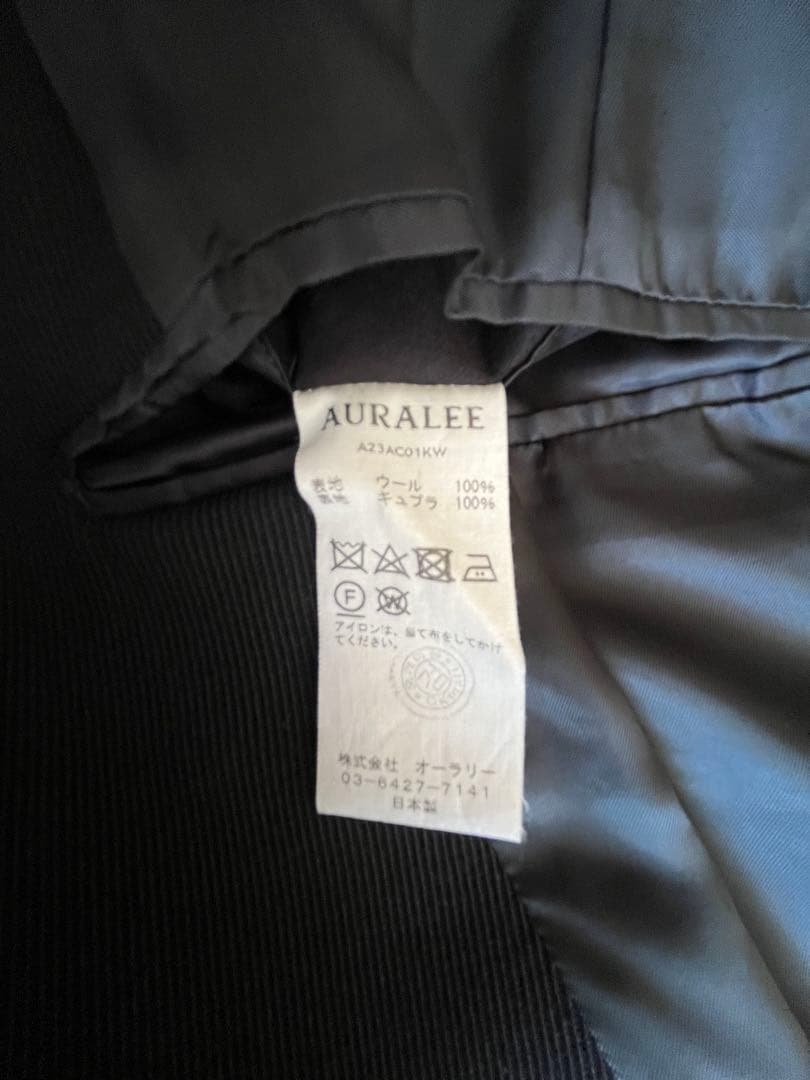 【AURALEE】23AW CARSEY CHESTERFIELD COAT 5