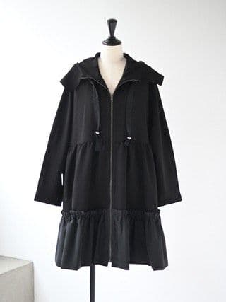 【新品タグ付】TREFLE＋1 グレースフーディーコート トレフルプラスワン