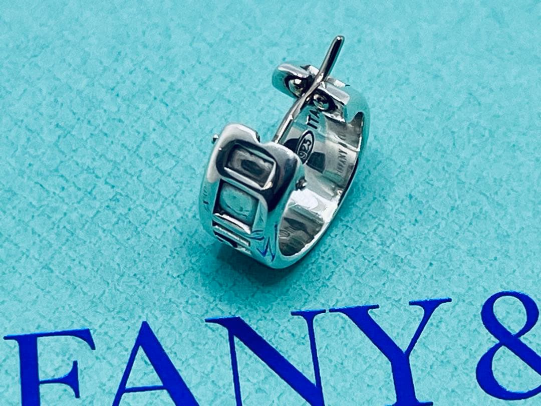 c910 オールド　ティファニー　1995 アトラス　フープピアス　925 片耳