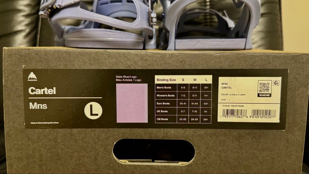 送料込み 24モデル BURTON Cartel カーテル ReFlex L