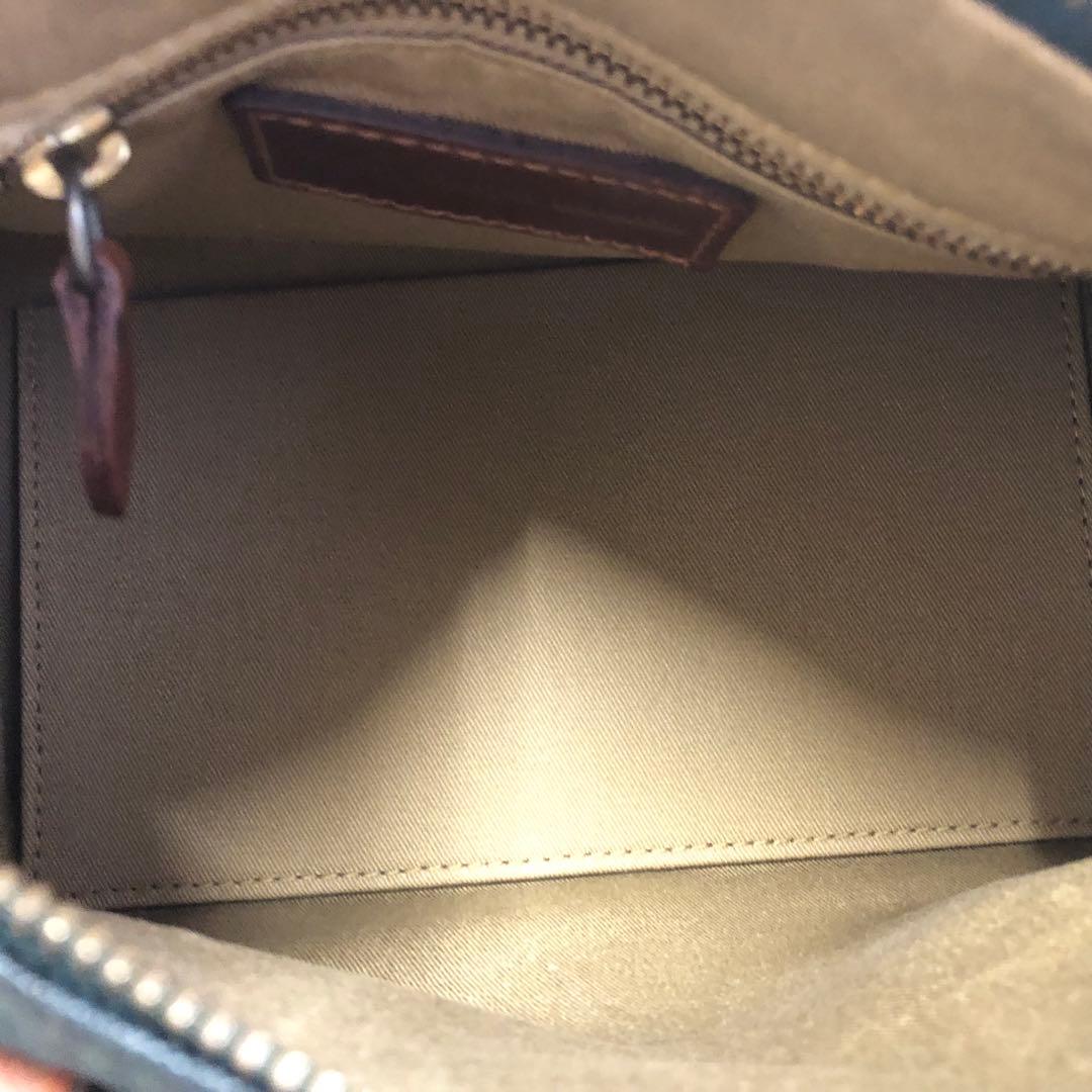 極美品 ポロラルフローレン ミニボストン ハンドバッグ タータンチェック 自立