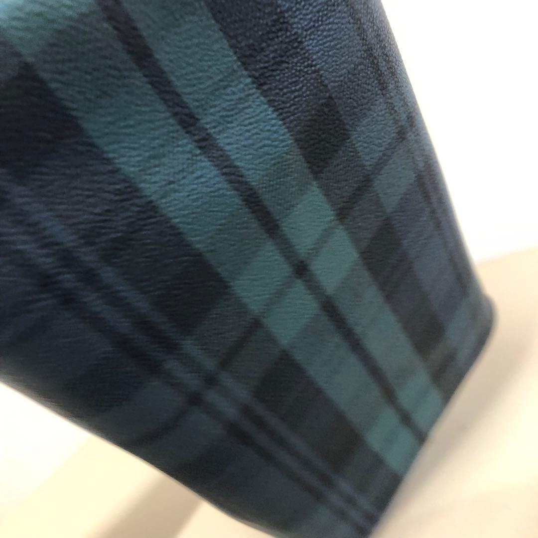 極美品 ポロラルフローレン ミニボストン ハンドバッグ タータンチェック 自立