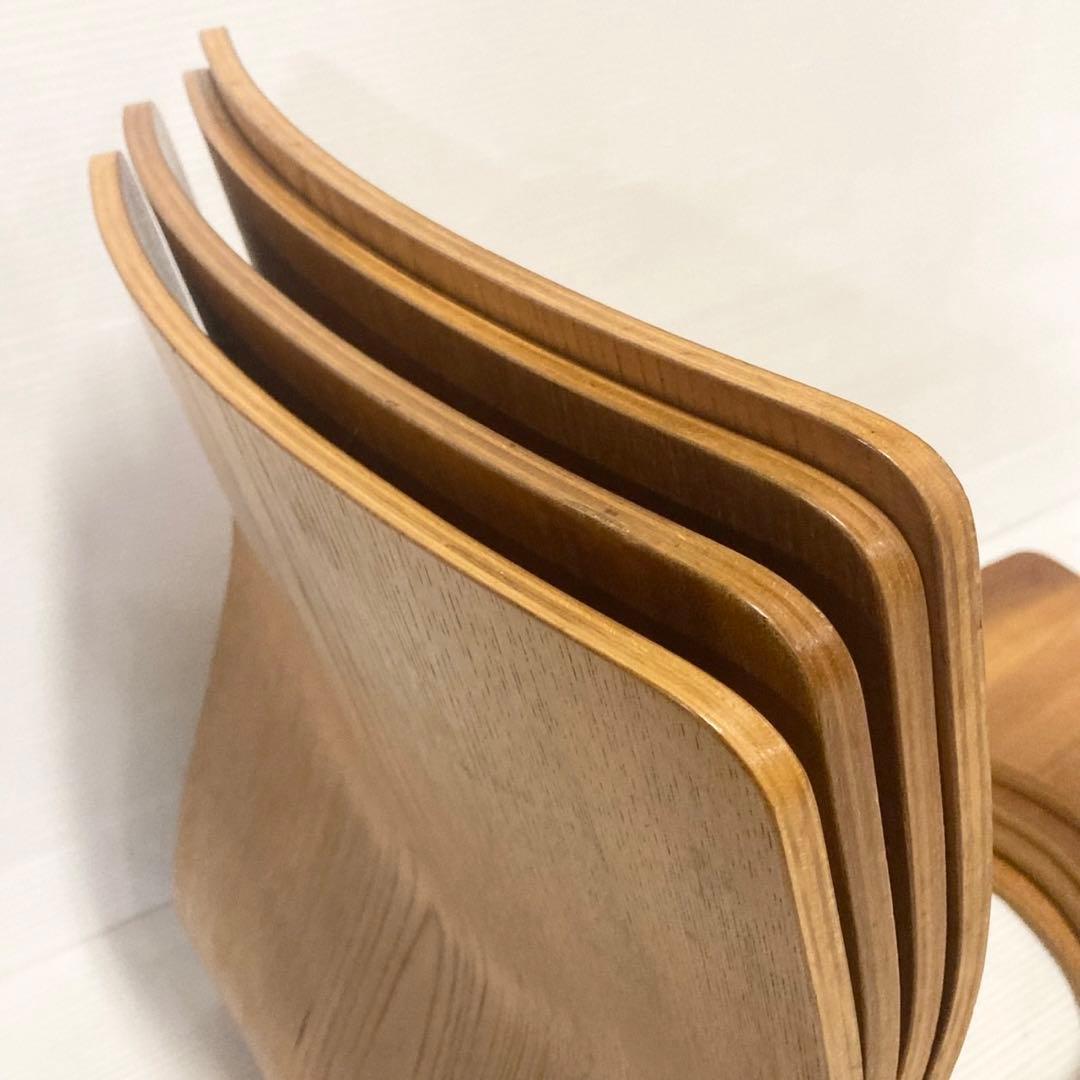 天童木工 Tendo 木製 座椅子 4脚 和室 旅館 - メルカリ
