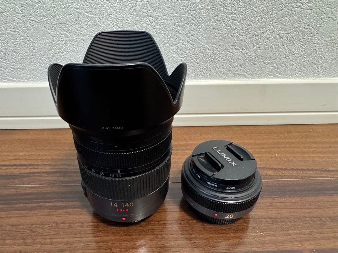 LUMIX 14-140mm ズームレンズ & 20mm 単焦点レンズ