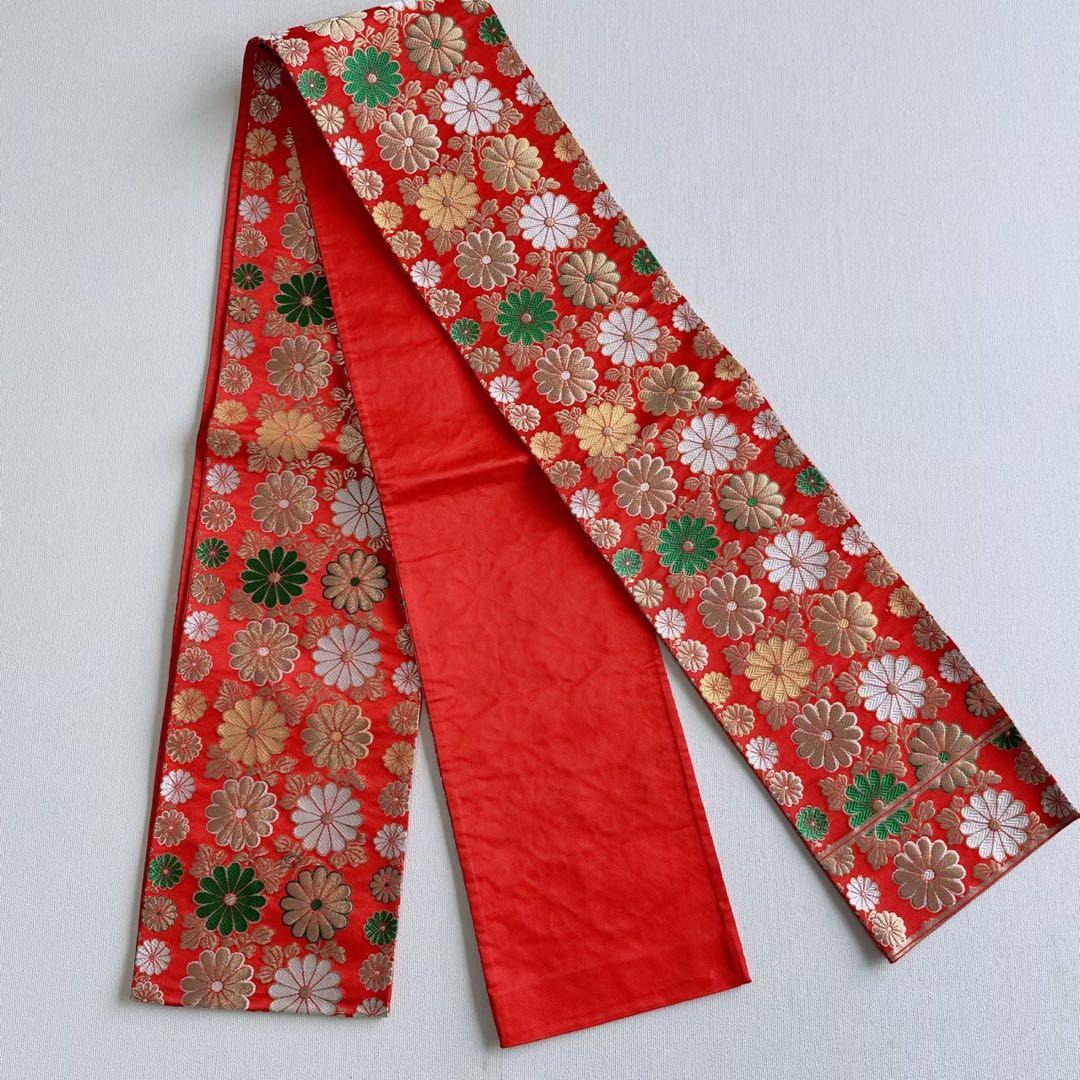 昭和レトロ フルセット 七五三 7歳 女の子 孔雀羽 赤袋帯 簡単半衿