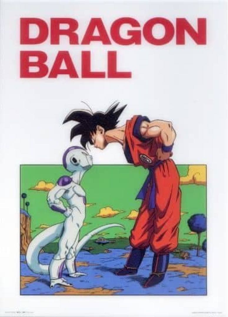 激レア ドラゴンボールZ 悟空 VS フリーザ アートポスター(プラ製
