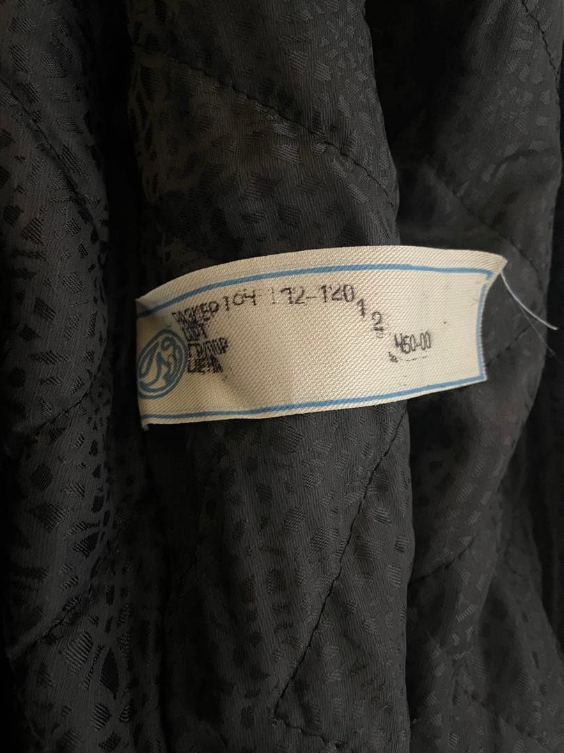 杉*家様 ロシア製 benka ボーダー メンズファーコート ムートン 本革 刺