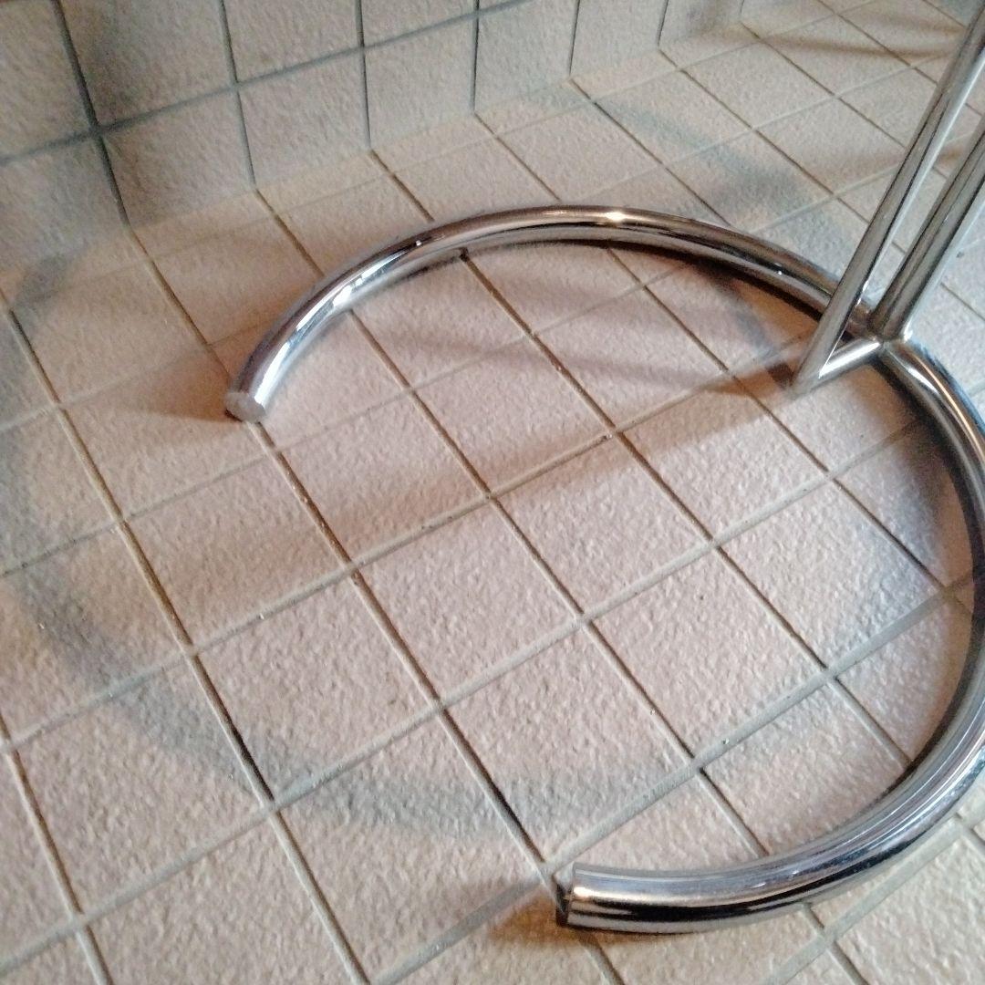 7段階高さ調節☆ガラステーブル☆デザイナーズ☆