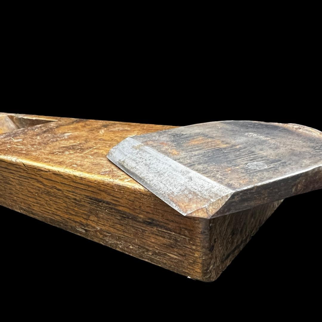 【銘品】寸八鉋　千三代 鉋 三代目 千代鶴　是寿　 カンナ 平鉋 鉋台古道具