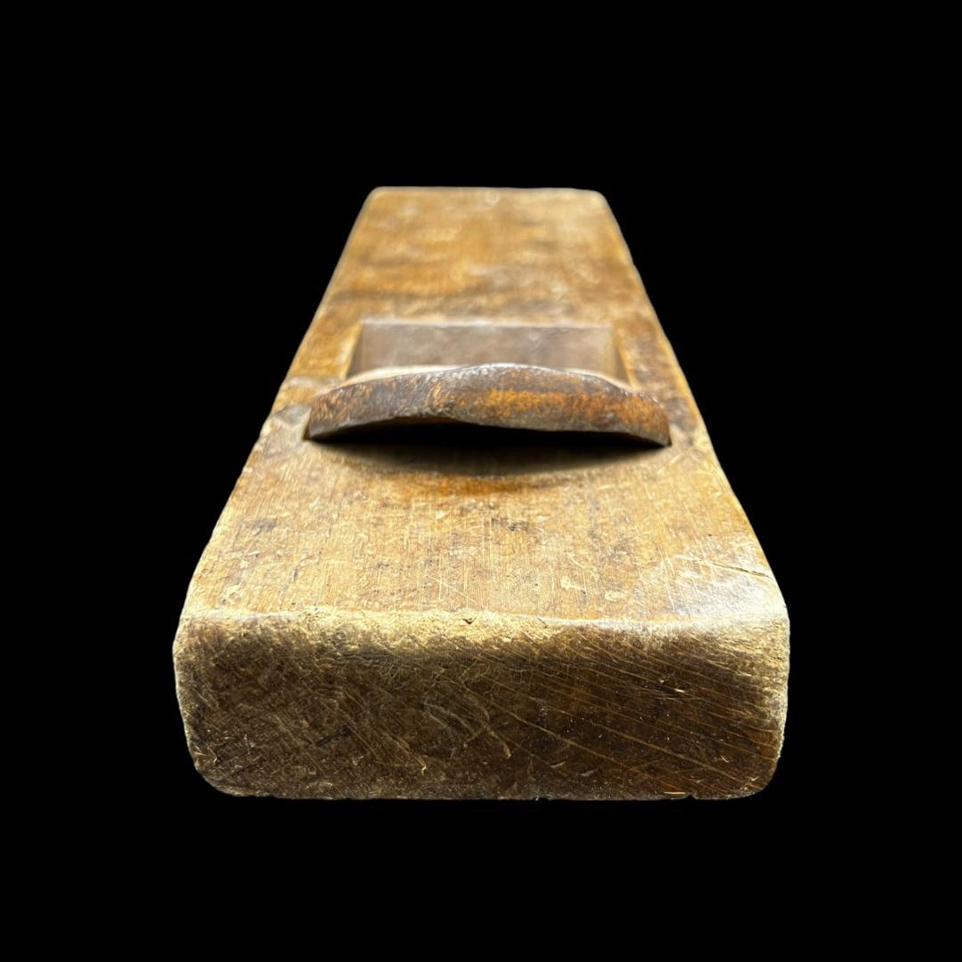 【銘品】寸八鉋　千三代 鉋 三代目 千代鶴　是寿　 カンナ 平鉋 鉋台古道具