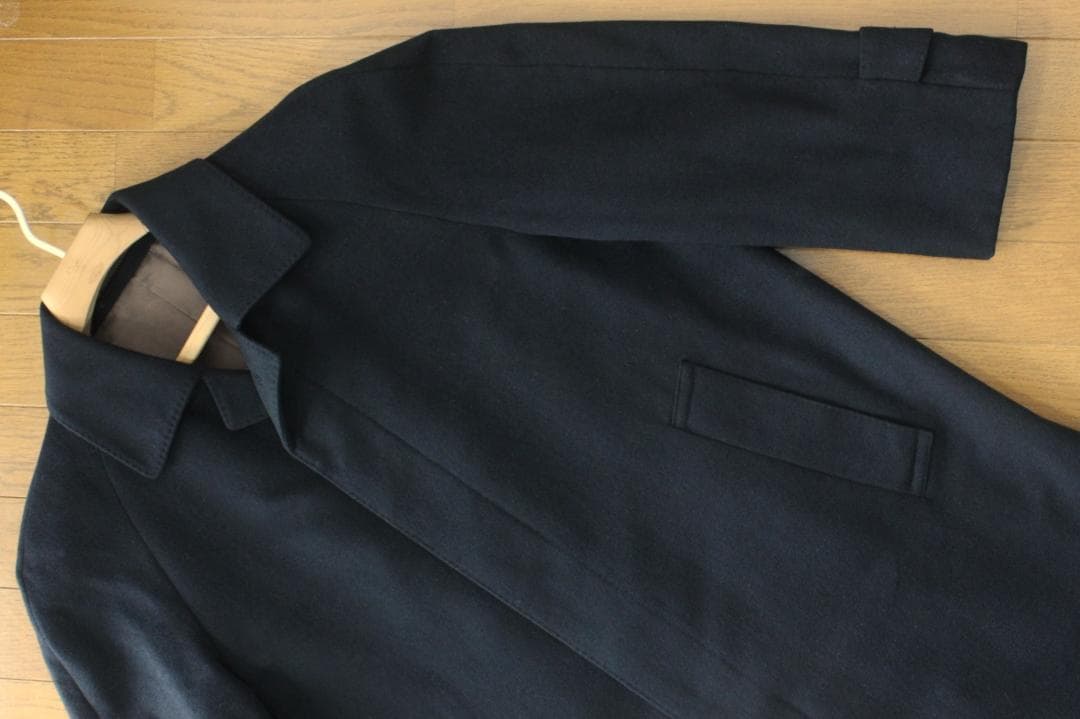 【美品】五大陸 カシミヤ100% ステンカラーコート 4 S M A3 A4相当