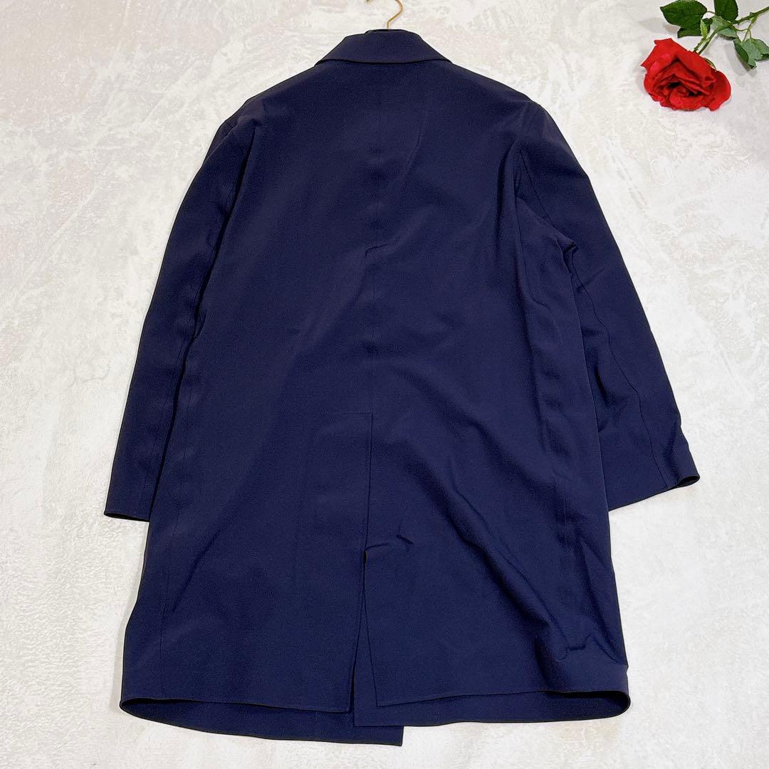 未使用✨　マッキントッシュ　ステンカラーコート　ゴム引き　ネイビー　メンズ　36