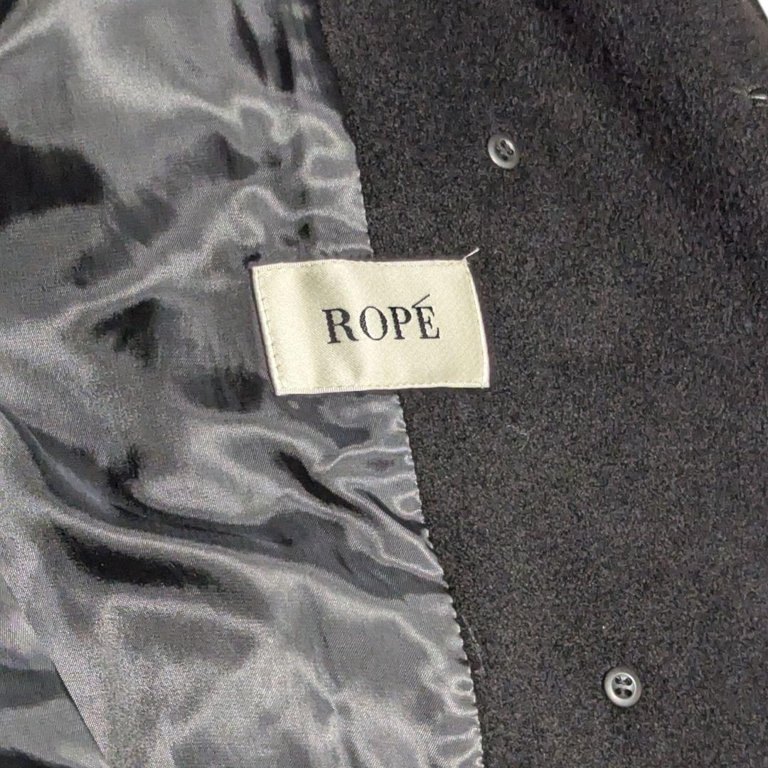 ROPÉ プレミアムカシミヤ ロングコート　逸品・マルチWAY ブラック
