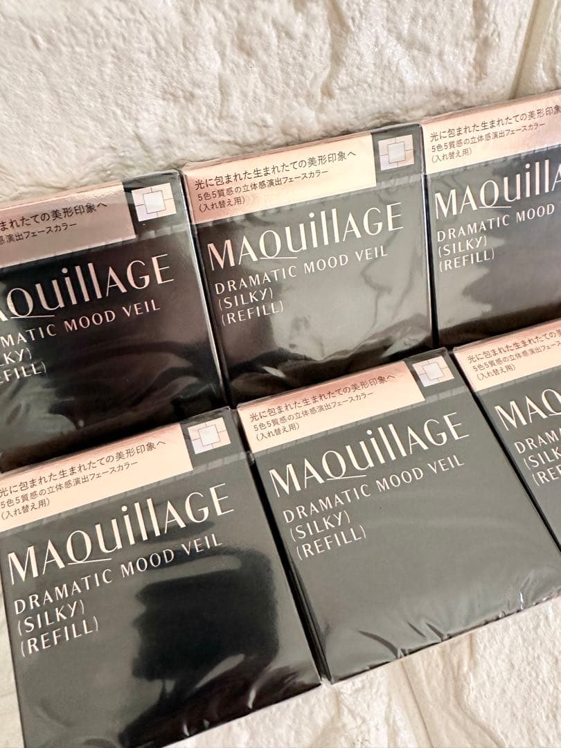 新品 マキアージュ ドラマティックムードヴェール シルキー 6個