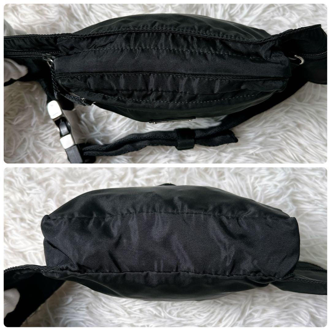 美品✨プラダ ウエストバッグ ボディバック 2vl001 テスートナイロン 黒