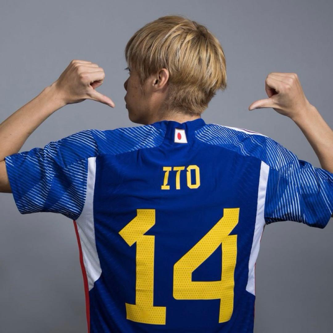 日本代表 伊東純也 2022W杯ドイツ戦 ユニフォーム スタッドランス レイソル