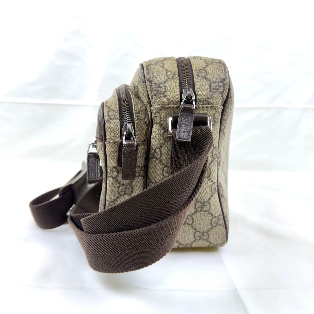 【美品】GUCCI グッチ GGスプリーム ショルダーバッグ PVCレザー