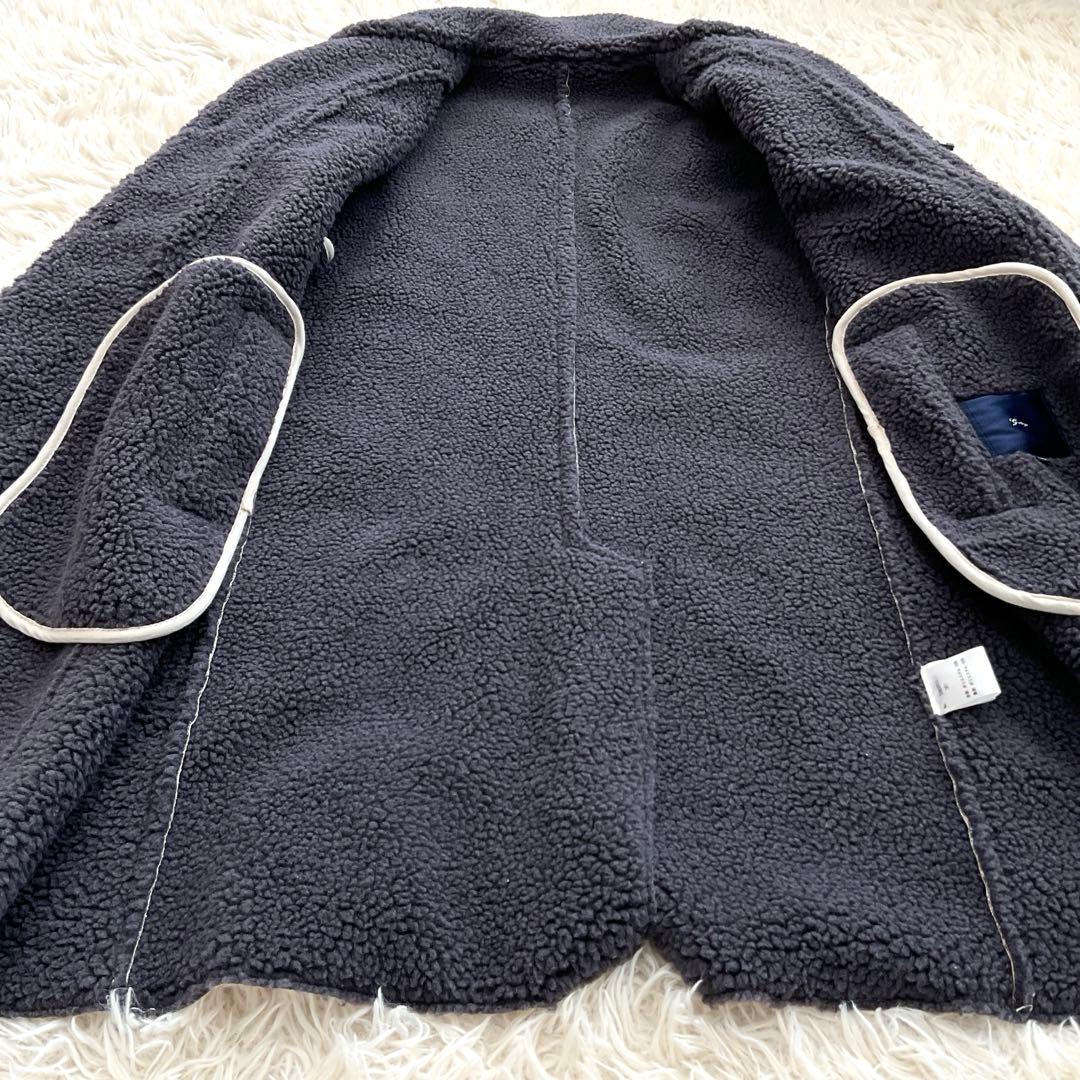 新品未使用　G-stage ジーステージ　フェイクムートン　ステンカラーコート