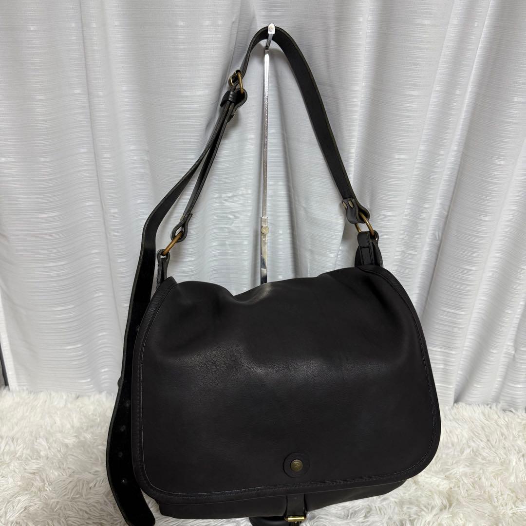 未使用級⭐️ル・サック・ドゥ・ベルジェ　南仏の羊飼いのバッグ　ブラック　レザー